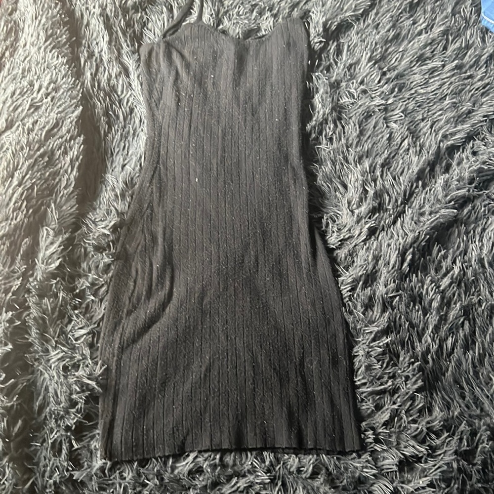 Black mini dress